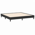 Bettgestell – 200 × 210 cm, gepolstert, aus Samt, Schwarz