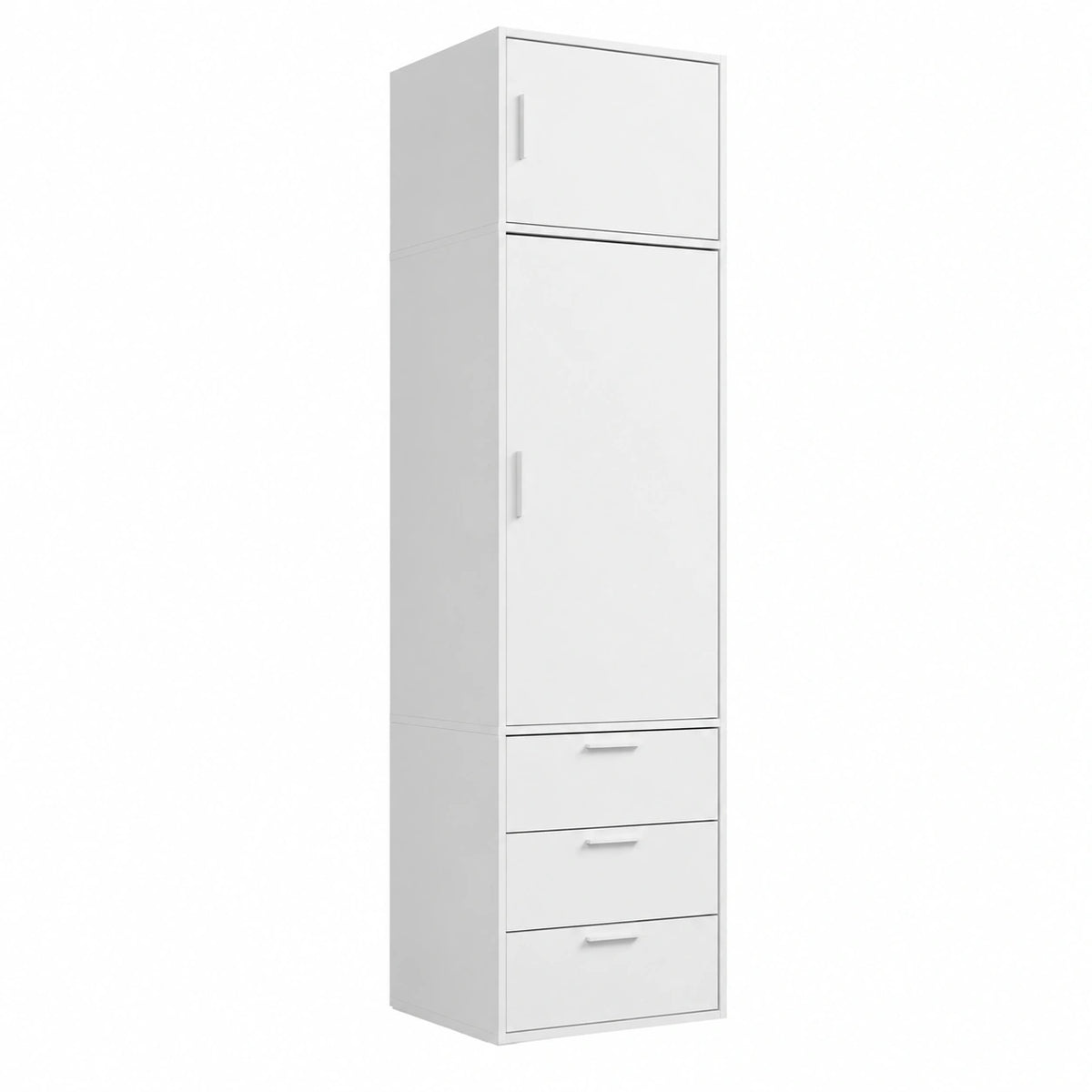 Kleiderschrank – 234 cm, mit Schubladen, mit mehreren Türen, aus Holz