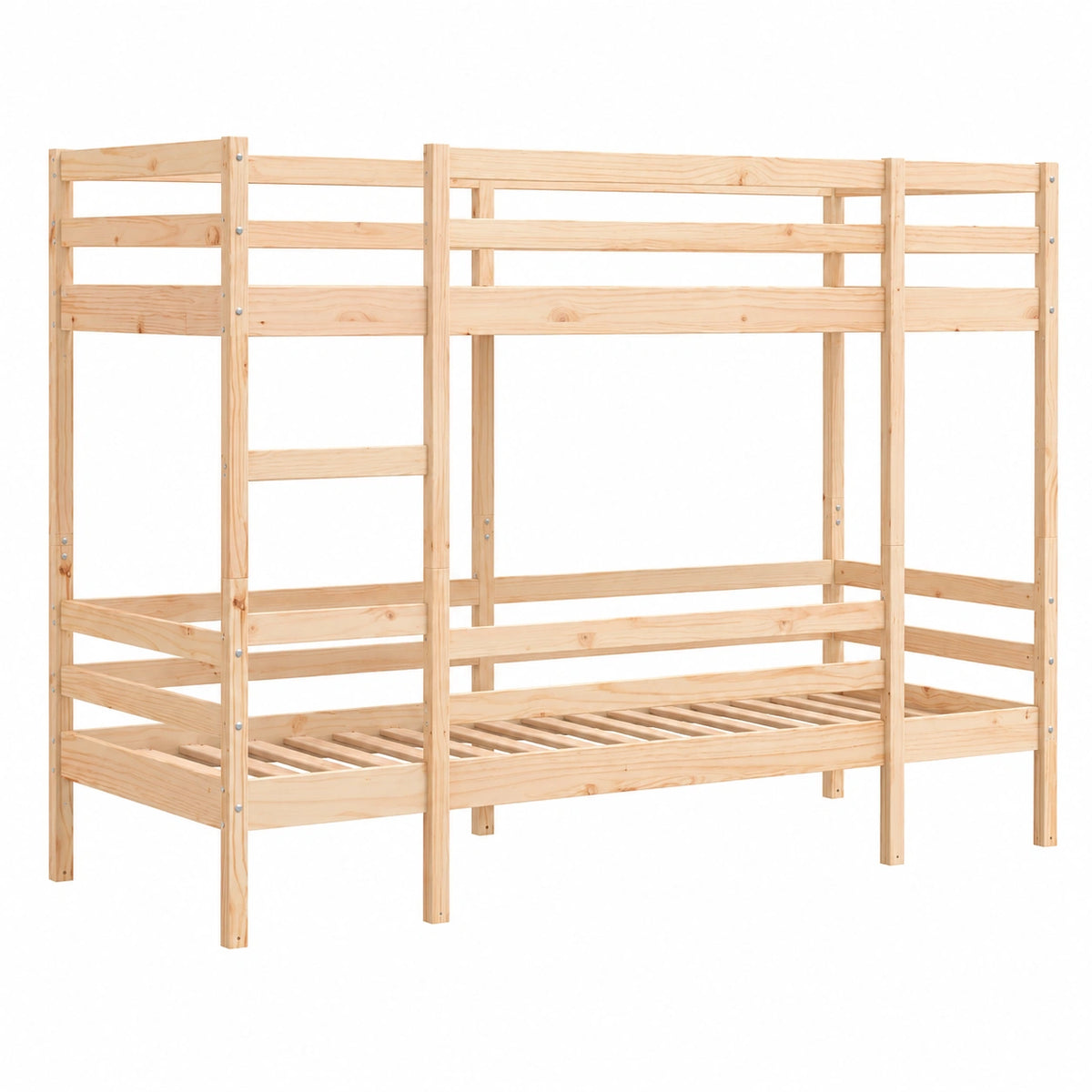 Etagenbett – 80 × 200 cm, mit Lattenrost, aus Massivholz und Kiefernholz
