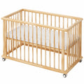 Babybett – höhenverstellbar, aus Buchenholz