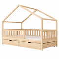 Hausbett – 90 × 200 cm, mit Stauraum, mit Schubladen