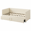 Schlafsofa – 180 × 200 cm, ausziehbar, mit Lattenrost, Beige, für Wohnzimmer und Schlafzimmer