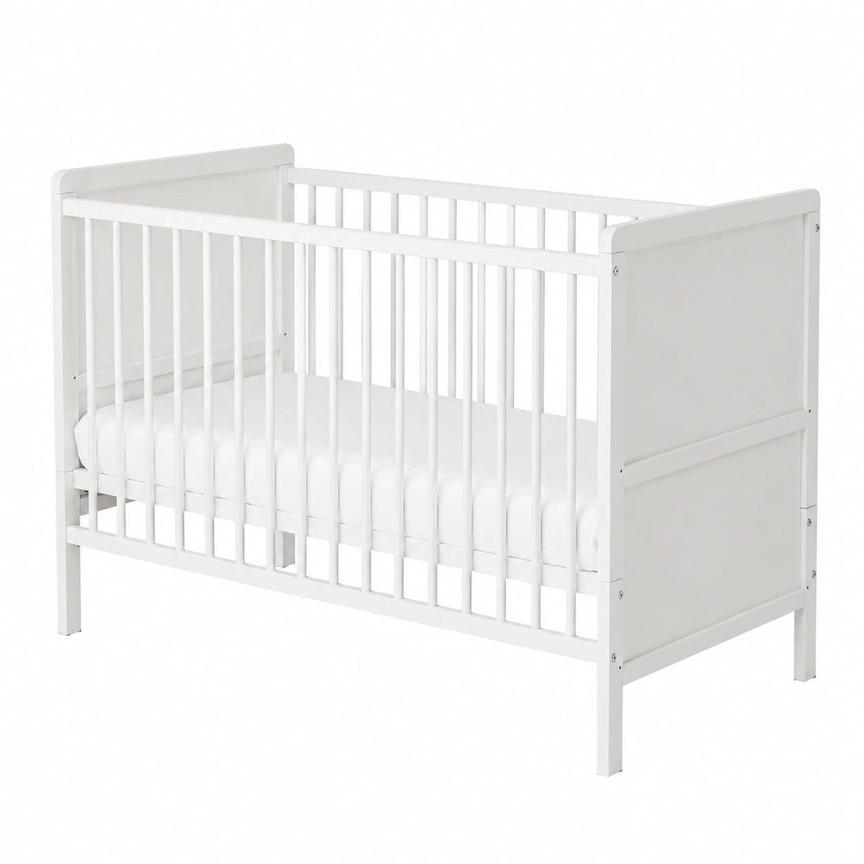 Babybett – höhenverstellbar, aus Holz