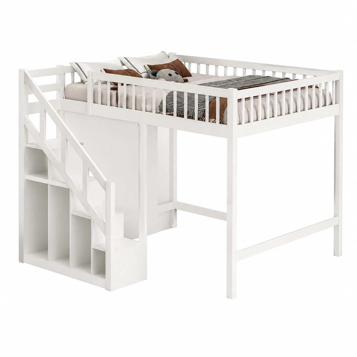 Etagenbett – 90 × 200 cm, mit Lattenrost, aus Massivholz, für Kinderzimmer