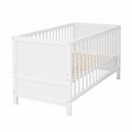 Babybett – 70 × 140 cm, höhenverstellbar, aus Holz